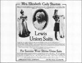 An advertisement for Lewis union suits issued by the Lewis Knitting Company during the late 1800s. (From the collections of Henry Ford Museum & Greenfield Village, Dearborn, Michigan.)